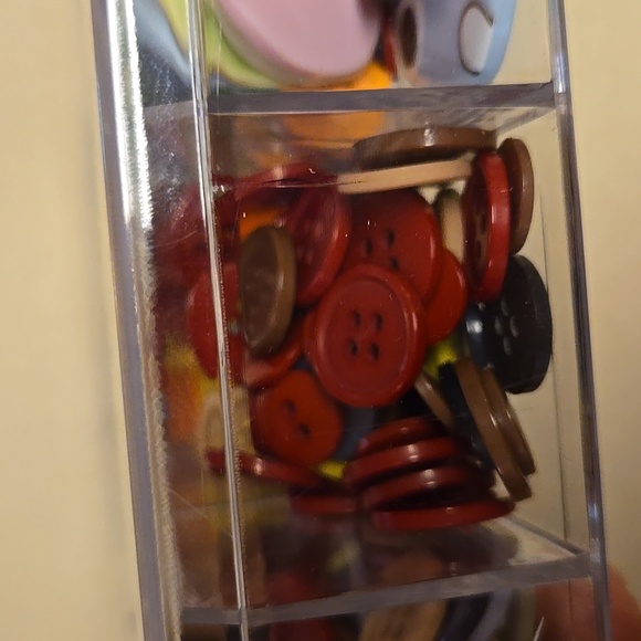 Multi-Color Button Lot With Storage Container - Picture 11 of 11